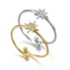 Wholesale PVD Coated Real Gold Plated 18K Solid Color 304 Stainless Steel Ball 201 Elegant Simple Style Commute Waterproof Non Tarnish Open Ring