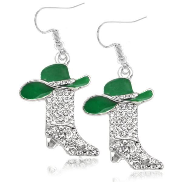 Wholesale Western-style boot earrings with diamond pendant earrings and jewelry