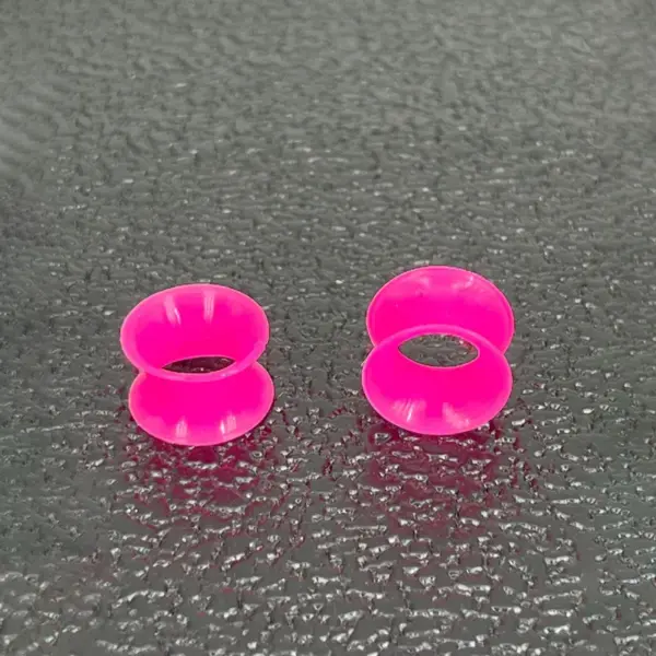 Wholesale 3-25mm Double Horn Ear Expander Soft Silicone Body Piercing Ear Jewelry Unisex Geometric Pattern European Style Epoxy Craft