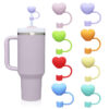 Wholesale Valentine's Day straw decorations, straw plugs, heart decorations