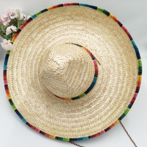 Wholesale cross-border Amazon Mexico woven straw hat outdoor sunscreen straw hat dance photo props
