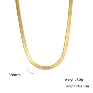 Gold / 3mm wide / 60 5cm Long