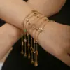 Wholesale Geometric Waterproof Non Tarnish Bracelets For Women In 18K Gold Plated 304 Stainless Steel With Zircon And PVD Coated Finish