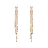 Wholesale Korean version of diamond-encrusted fairy earrings fashion high-end wholesale net red temperament super fairy tassel face thin earrings exaggerated
