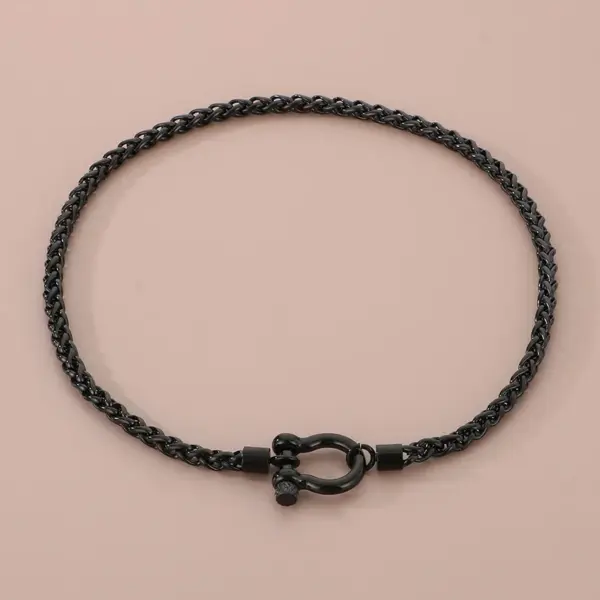 Wholesale 304 Stainless Steel Modern Style Simple Style Classic Style Geometric Bracelets Necklace