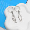 oly-5efba52db3247b2c925247df01d0d943 Wholesale handle otter pair best friend couple girlfriends metal key ring pendant key chain