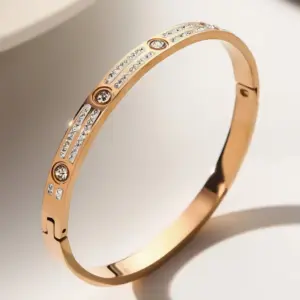 52-D-6 Rose Gold Diamond Bracelet