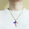 Wholesale American Flag Enamel Necklace In Alloy, Unisex Design With Sweet Style