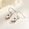 Wholesale Fashion Devil's Eye Palm Titanium Steel Drop Earrings Plating Stainless Steel Earrings