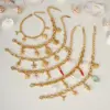 Wholesale PVD Coated Real Gold Plated 18K Gold Starfish Conch Shell 304 Stainless Steel Hawaiian Lady Beach Waterproof Non Tarnish 304 Stainless Steel Lobster Trigger Clasp Closure Bracelets