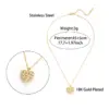 oly-5f7c6a1c21cf86cc5ae2a21756aac61a Wholesale Jewelry Elegant Glam Heart Shape Stainless Steel Zircon Plating Inlay Pendant Necklace