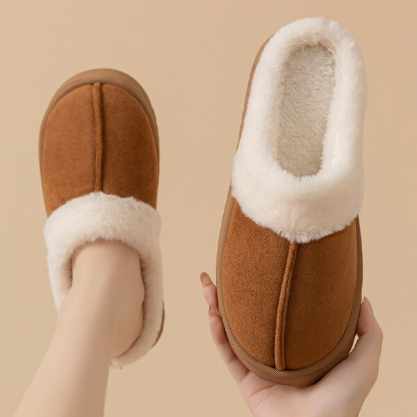 oly-5fa0c3cefcadc3e1f95e4367c79dc6f4 Wholesale Cotton Slippers Women's Winter fleece-lined Warm Comfortable Cotton Slippers Women's Cotton Shoes Non-slip Wool Slippers Moon Shoes