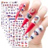 oly-5faa5860246bd7bcf364394f0a98ecbe Wholesale Independence Day Series American Flag Manicure Stickers Nail Stickers 8 Set Manicure Accessories