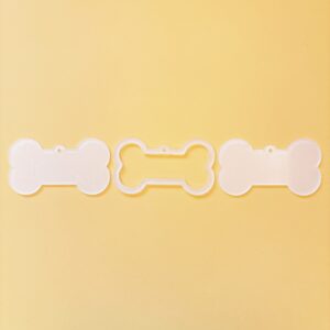 Transparent bone 8cm - homemade shaker (1 set is 3 pieces without glue)
