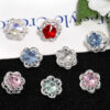 oly-5fbd4b973e9ed9dc043a1cc780c7b847 Wholesale Heavy industry rhinestone five-petal flower diy beads double-sided hollow flower alloy beaded mobile phone chain necklace accessories