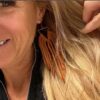 Wholesale Style Distinctive Tassel Western Style Earrings ins Ethnic Style Leather Large Long Earrings