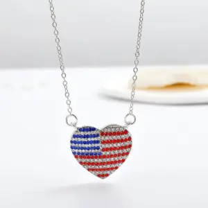 09 White K Full Diamond Peach Heart 4018