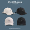 oly-5fd277948fbae4f20fdf77c247e8ffb0 Wholesale Love baseball cap Women's embroidered women's face-looking small sun protection sun hat couple Fashion Korean style peaked cap men