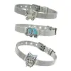 Wholesale Unisex Animal Bracelet With Bezel Setting, PVD Coated 304 Stainless Steel Featuring Zircon Inlay And 0.03µm Gold Plating Thickness