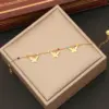Wholesale PVD Coated 18K Gold Real Gold Plated Star Heart Shape Butterfly Stainless Steel Artistic Commute Waterproof Non Tarnish 304 Stainless Steel Bracelets