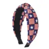 Wholesale American Independence Day Star Element Retro Knot Headband Sweat-Absorbing Yoga Running Sports Headband Black White Red Dark Blue