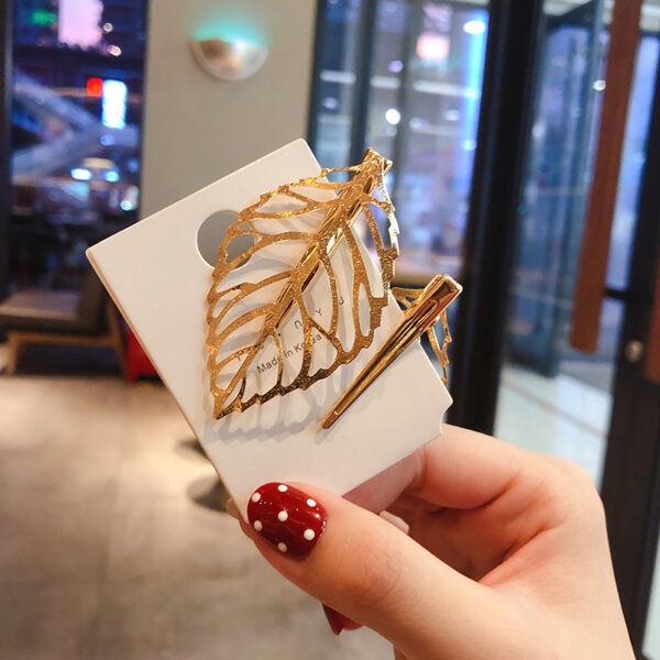 Wholesale retro hollow leaf clip side clip South Korea duck bill clip hairpin hairpin hair accessories