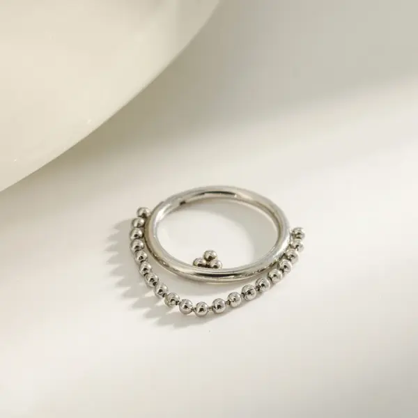 Wholesale 316 Stainless Steel Gold Plated Vacuum Electroplating (In Furnace) Gold Steel Color Geometric Handmade Unisex Piercing Lip Stud