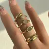oly-603bdf007073eee74380311f1e543ca8 Wholesale Streetwear Heart Shape Titanium Steel Zircon Open Ring
