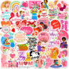 oly-60543337e3e8fffadbafff3d56c7d44d Wholesale 50 pieces I LOVE YOU MOM stickers Happy Mother's Day flowers bouquet baking cake label stickers