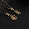 Wholesale Copper Human Vacuum Plating (Outside The Furnace) Zircon Unplated Precious Metal Pendant Necklace