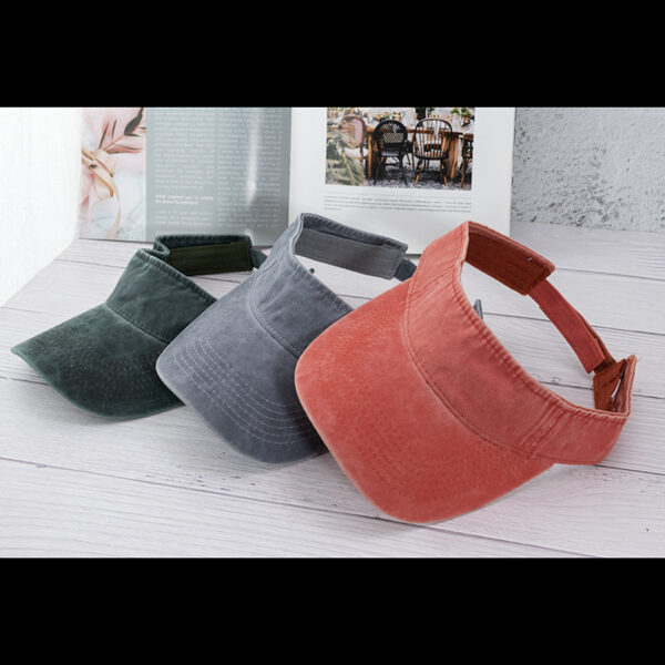 Wholesale Washed Empty Cap Men's and Women's Summer Outdoor Sports Breathable Sun Hat Hong Kong Style Retro Dressed Cap Baseball Cap
