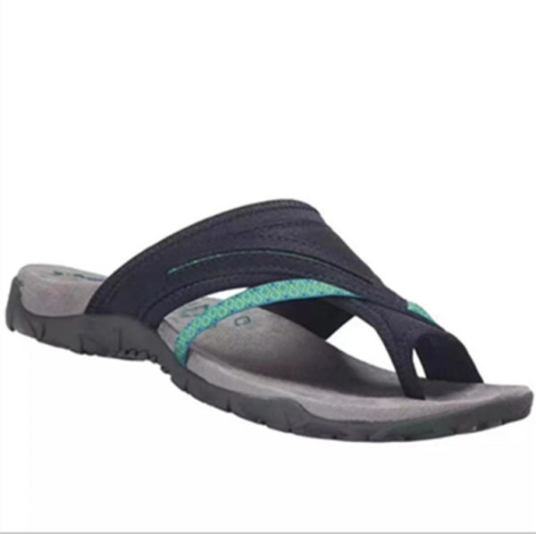 oly-60d6e46bee30f1fcc066be91ae1382e0 Wholesale Summer Women’s Shoes Comfortable Toe Flat Slippers Women’s Color-matching and Slippers