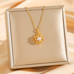 8107 golden rotating camellia