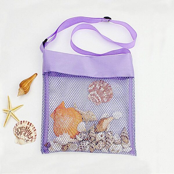 oly-60e8f666ef9d4b052835ec1cd7fa64cb Wholesale children's beach bag hand shell storage bag toy finishing bag small color mesh bag