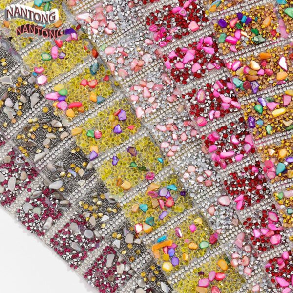 oly-60ea8882264edb0000ba4b93c0b77d43 Wholesale Pointed rhinestone belt color gravel -melt adhesive paste double-sided square drill patch drill clothing nail table pillow