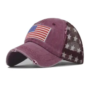 Flag Wine Red Five-Pointed Star / Adjustable