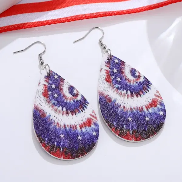 Wholesale 1 Pair Elegant Retro Simple Style Water Droplets Pu Leather Drop Earrings