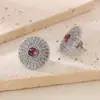 Wholesale Ion Plating (IP) 18K Gold Plated Round 304 Stainless Steel Vintage Style Waterproof Non Tarnish Ear Studs