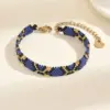 Wholesale British Style Ice Cream Beading Bracelet For Women In Coffer Color With Handmade Glass Chain And Artificial Crystal Inlay