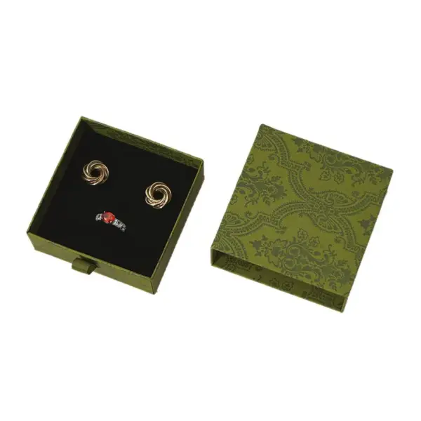 Wholesale High-End Jewelry Storage Box Multi-Color Drawer Design Ring Necklace Packaging Box Quality Craftsmanship Slotting Process
