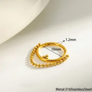 Gold 1.2*10 Nose Stud
