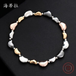 oly-612b10e44e62a0f5b2301b4d1a20c711 Wholesale creative love alloy bracelet fashion all-match heart-shaped electroplated women's elastic bracelet