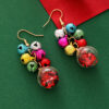 oly-61347d35832153207c33a86c1c40497d Wholesale Christmas Colorfulful Earrings, Versatile, Creative, Simple, Multi-Colorful Bells, Tassel Earrings, Exquisite Christmas Carnival Earrings