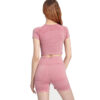 oly-615014ebdaaf81ce2a2303682dfd5685 Wholesale Popular Seamless Yoga Clothing Set, Short-Sleeved Jacquard Sports Fitness Clothing, Quick-Drying, Comfortable for Women