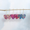 Wholesale  Romantic Sequins Transparent Love Earrings Niche Design Valentine's Day Series Earrings