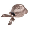 oly-6178084ee69a5658b3cfe3696e303da4 Wholesale Baseball Hat Women's Satin Bright Ribbon Bow Casual Fashion Black Cap Sunshade Hat