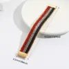 oly-619a3c3bf80b78111fdab1e1837761d2 Wholesale Ethnic Style Classic Style Circle American Flag Pu Leather Plating Inlay Rhinestones Women's Bangle