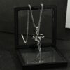 Wholesale Cross Pendant Men's Necklace Men's Fashion Brand All-match Chain Accessories Men's Fashion Sweat Pendant Titanium Steel Chain