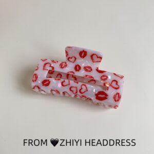 1#Love lips on white background