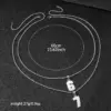 Wholesale Number Necklace For Women With PVD Vacuum Plating, 18K Real Gold Plated 304 Stainless Steel, Featuring Box Chain